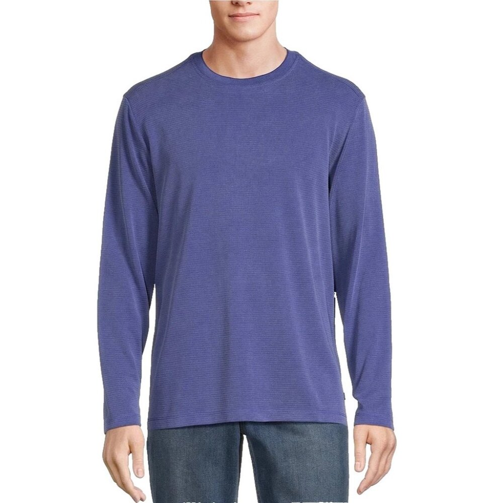 Tommy Bahama Big & Tall 2XLT Coastal Crest Long Sleeve Crew T-Shirt Ultramarine